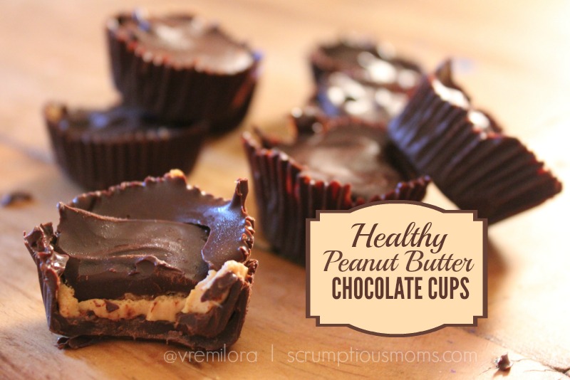 Homemade Healthy Peanut Butter Cups Title Image